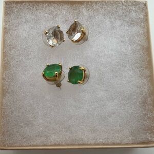 Kate Spade Earring Set | Two Pairs of Large Studs